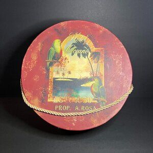 Catherine Jones Once Upon a Rose Hotel Oceano Round Decorative Hat Box 11.75"